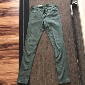 AG The legging super skinny olive green jeans